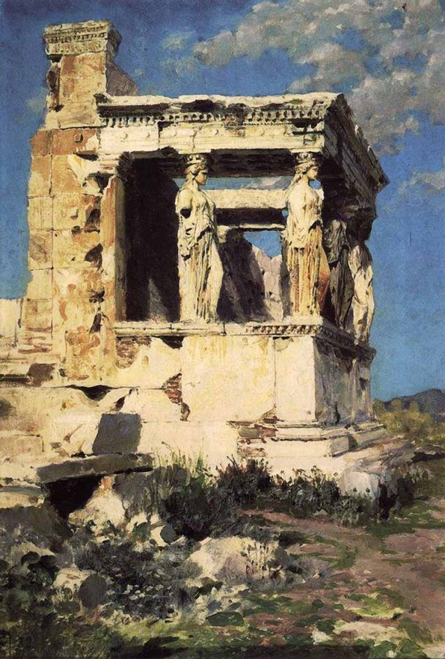 Сочинение по картине: Поленов - "Эрехтейон. Портик кариатид" Сочинение по картине: Поленов - "Эрехтейон. Портик кариатид"